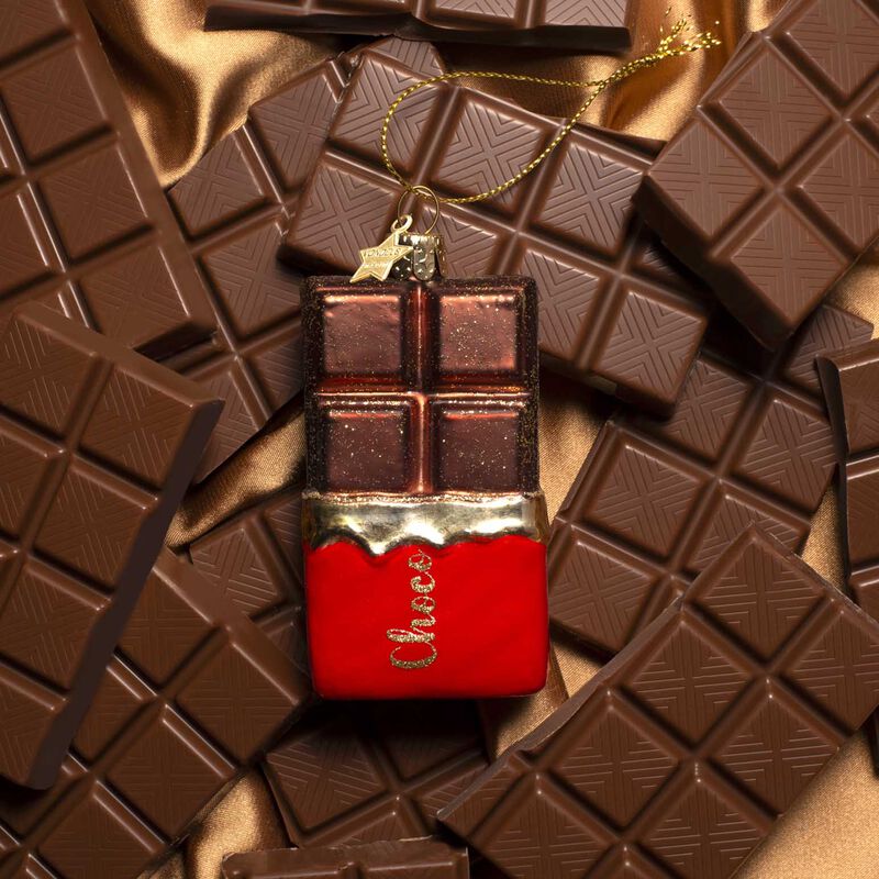 Vondels Ornament Glass Chocolate Bar 11cm image number 1